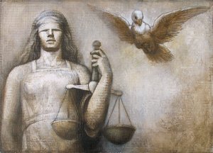 Allegory of Justice (esquisse III) 2005 © Yudaev - Racei, Yuri